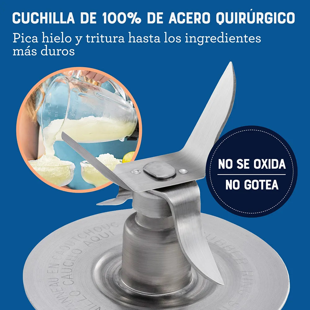 Licuadora Oster® 2 velocidades más pulso y vaso de vidrio
