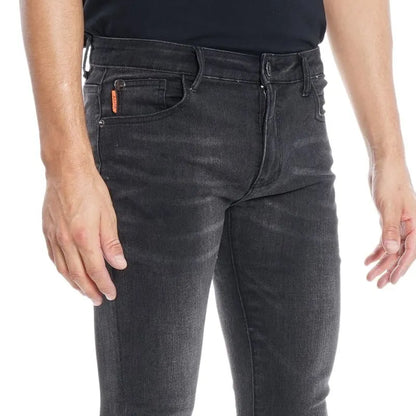 Jeans Hombre Skinny Tiro Medio Black Ellus