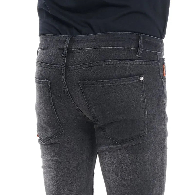 Jeans Hombre Skinny Tiro Medio Black Ellus