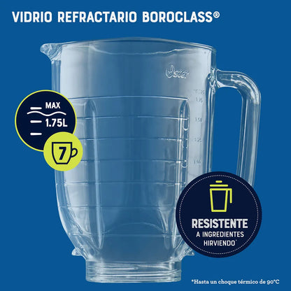 Licuadora Osterizer® MAX con vaso de vidrio de 1,75 L