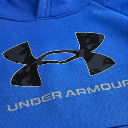 Poleron Niño Casual Rival Fleece Big Logo Azul