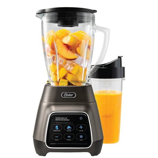 Licuadora programas automáticos con tecnología reversible, pantalla táctil y vaso