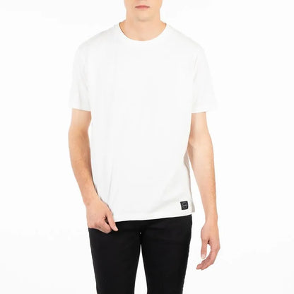 Polera Hombre M/C Básica Logo Embroidery Blanco