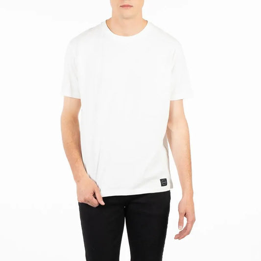 Polera Hombre M/C Básica Logo Embroidery Blanco