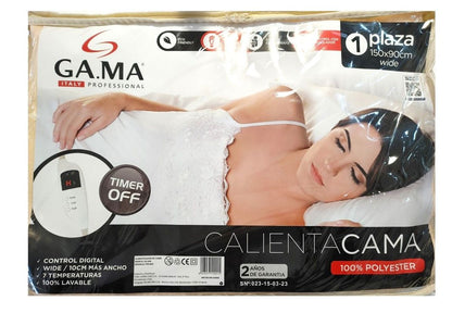 Calienta Cama Gama 1 Plaza Wide Digital Timer 7 Temperaturas