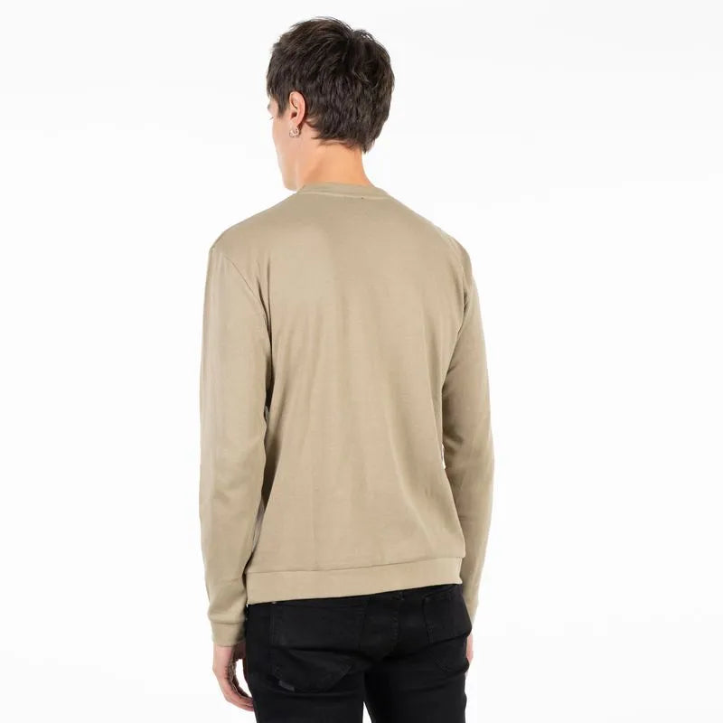 Polera Hombre M/L Cotton Waffle Silicone Wash Camel