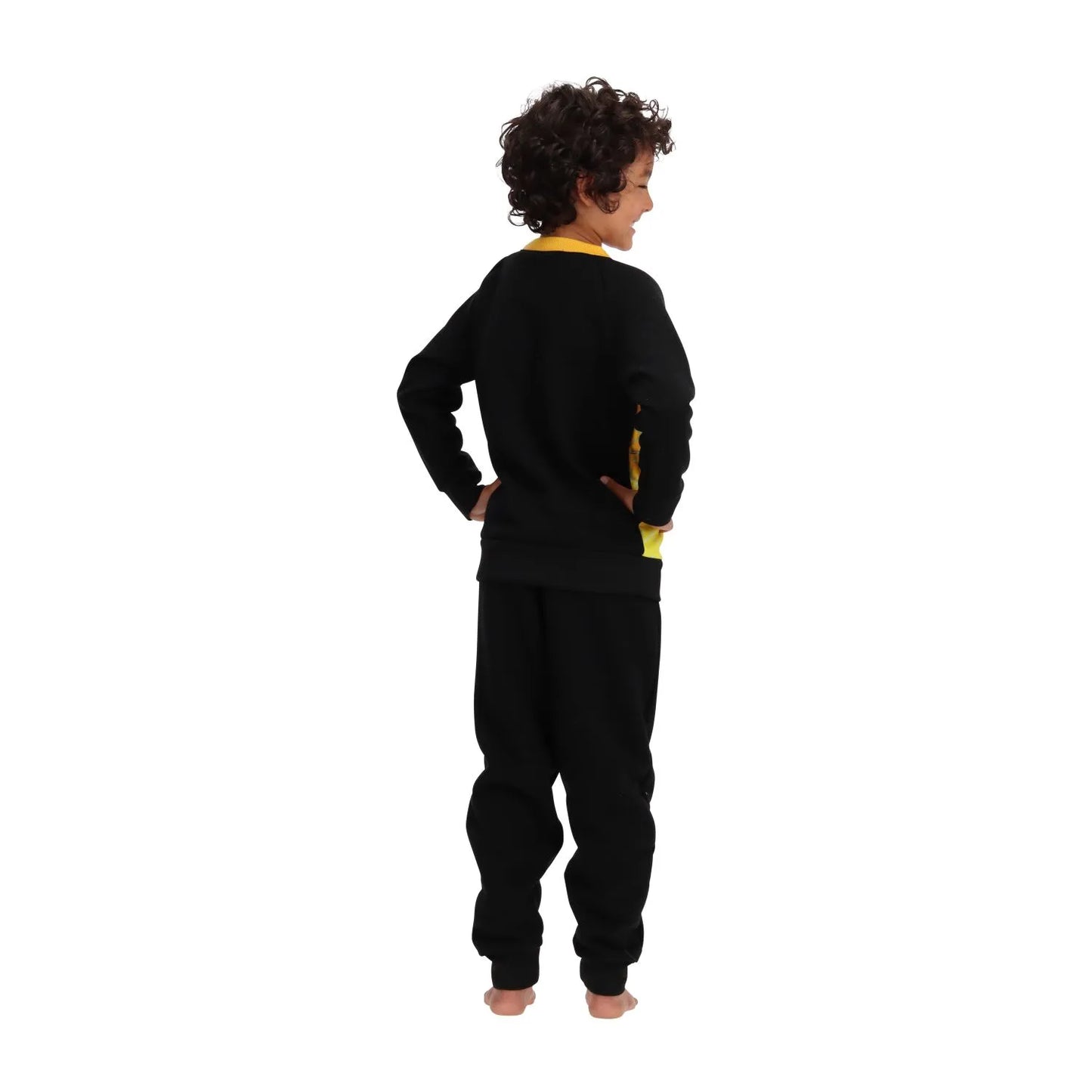 pijama-niño-algodón-spiderman-negro