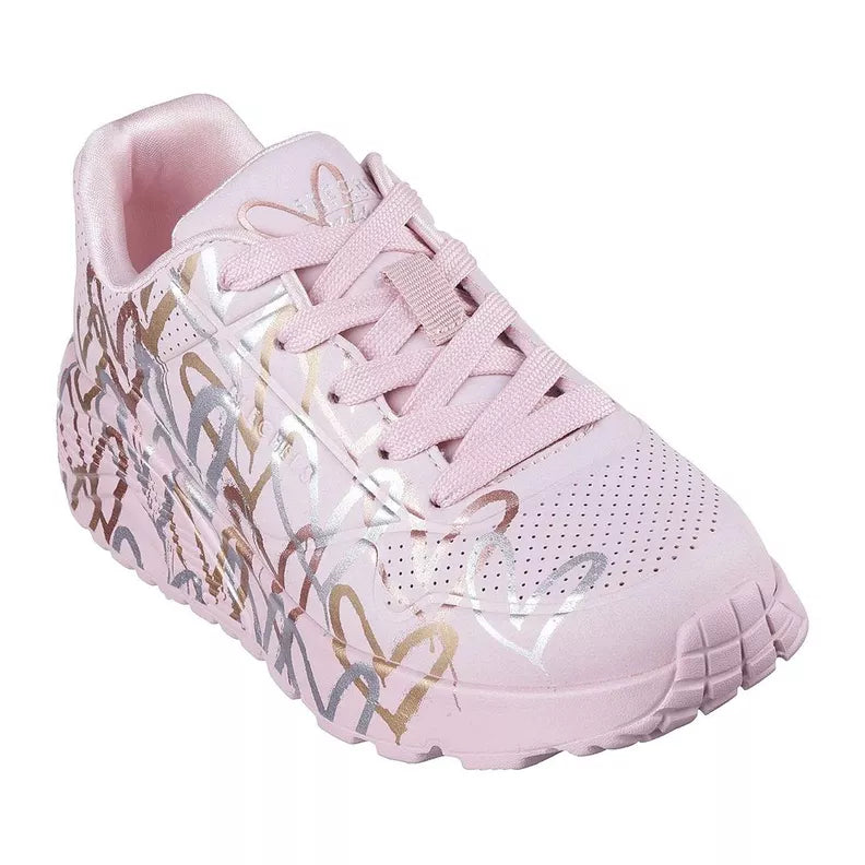 Zapatilla Niña Uno Lite Metallic Love Pink