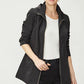 Blazer Mujer Con Gorro Negro