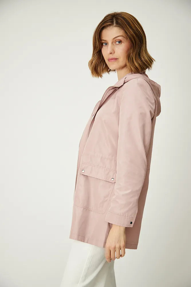 Blazer Mujer Con Gorro rosa