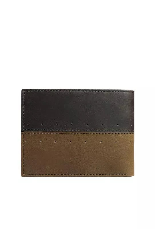 Billetera Hombre Cuero Natural Cafe