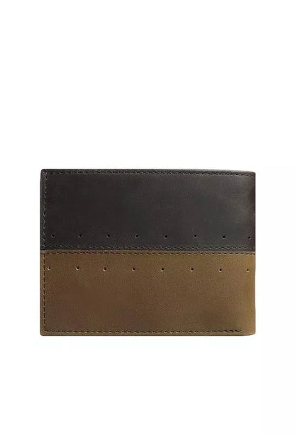 Billetera Hombre Cuero Natural Cafe