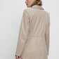 Chaqueta Mujer Larga De Tope Beige