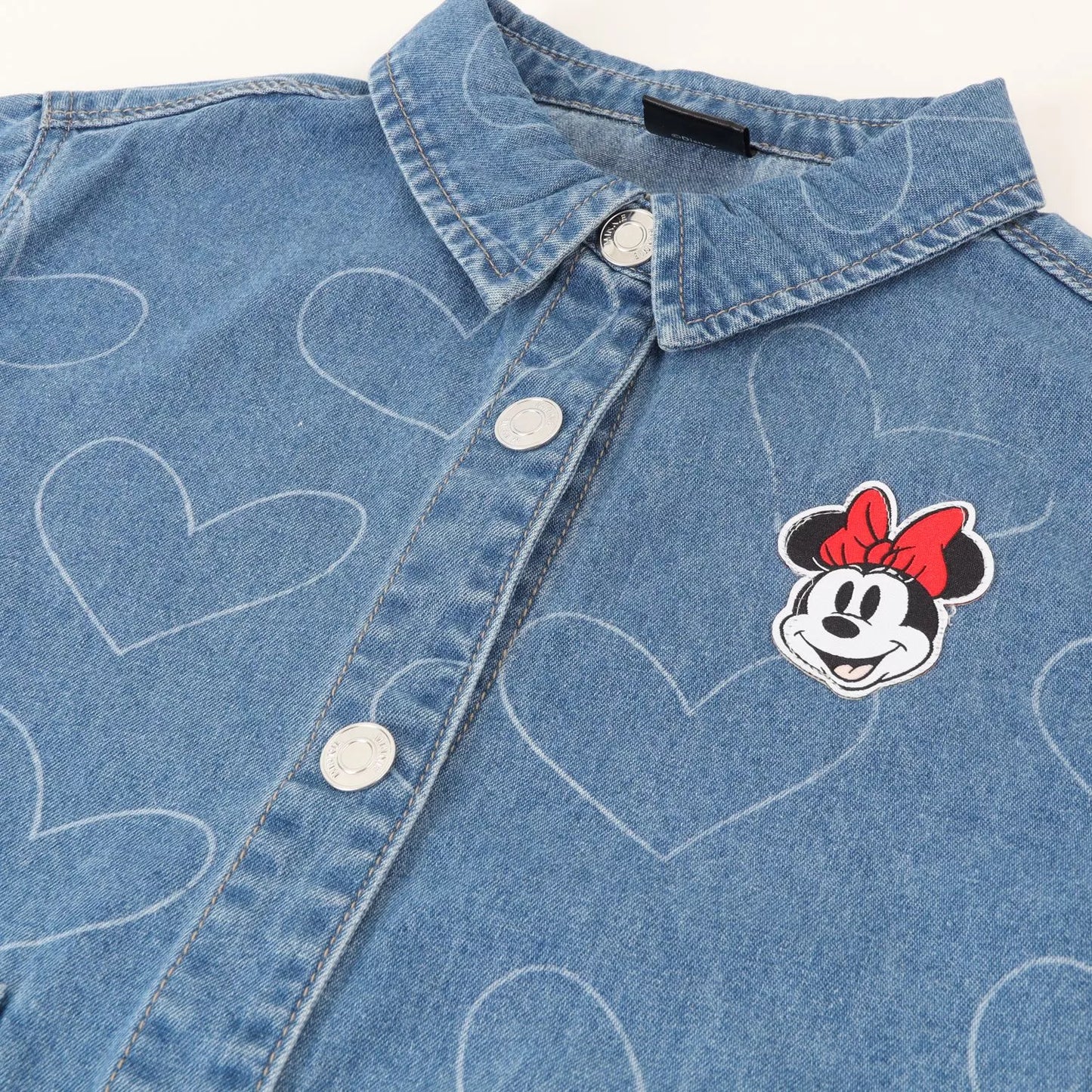 Chaqueta Niña Minnie Corazones Azul