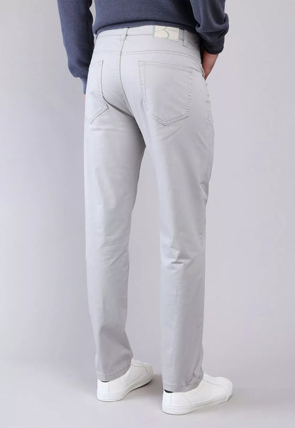 Pantalon Hombre Five Pockets Spandex Gris Claro