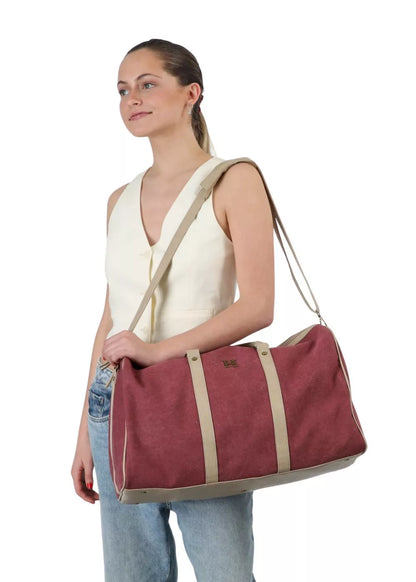 Bolso Ava Canvas Burdeo Viaje Humana