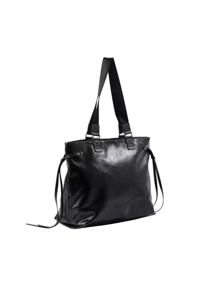 Cartera Tote Ecocuero Casey Negro Humana