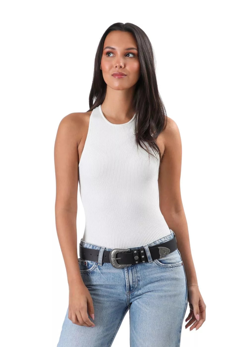 Cinturon Mujer Cowgirl Negro Humana