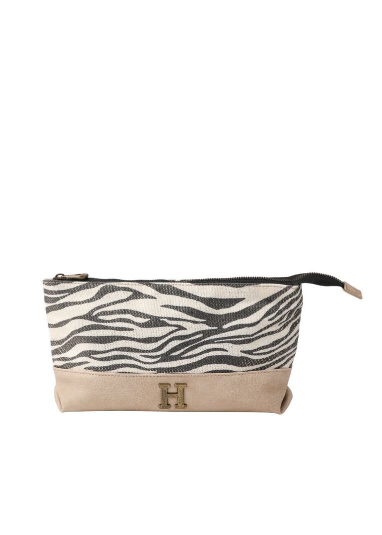 Estuche Mujer Jana Canvas Zebra Beige Humana