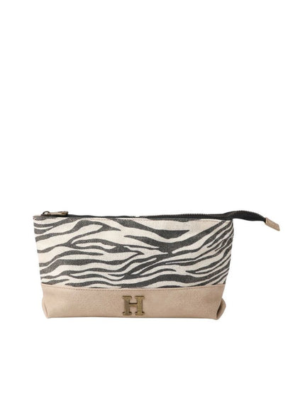 Estuche Mujer Jana Canvas Zebra Beige Humana