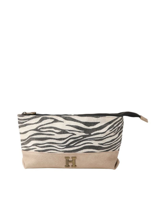 Estuche Mujer Jana Canvas Zebra Beige Humana