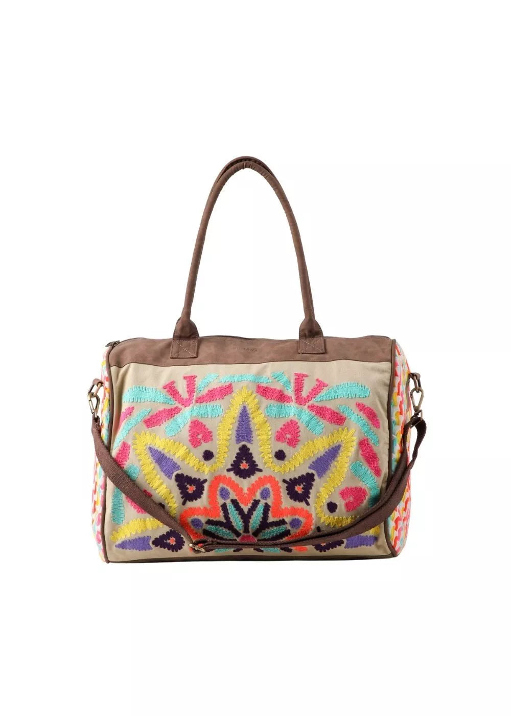 Bolso Afra Bordado multicolor Viaje Humana