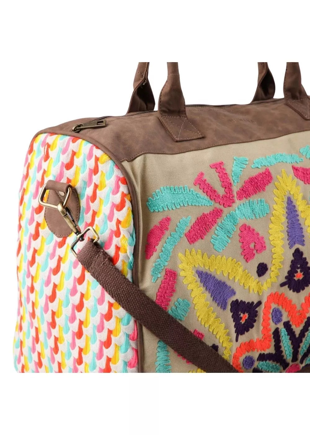 Bolso Afra Bordado multicolor Viaje Humana