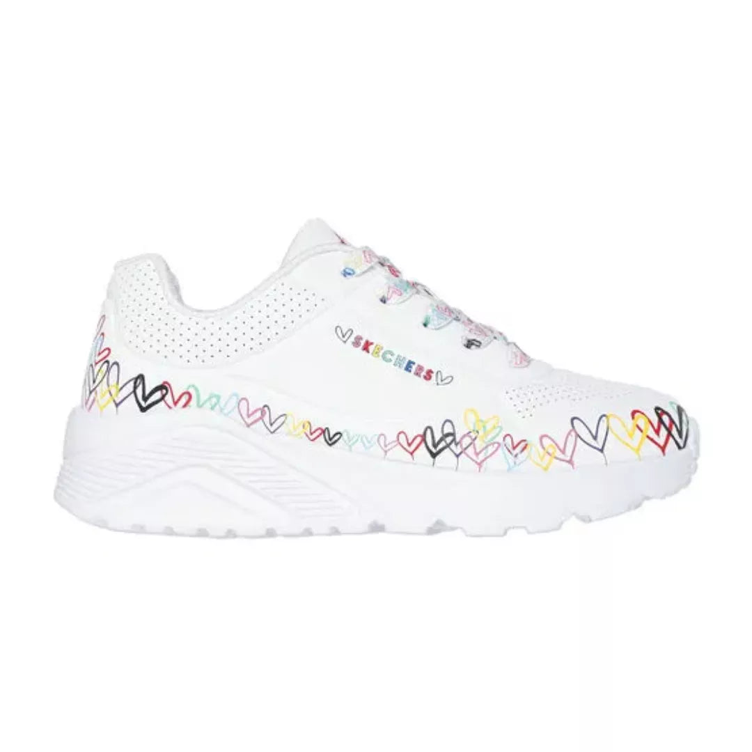 Zapatilla Niña Uno Lite Heart Daze White