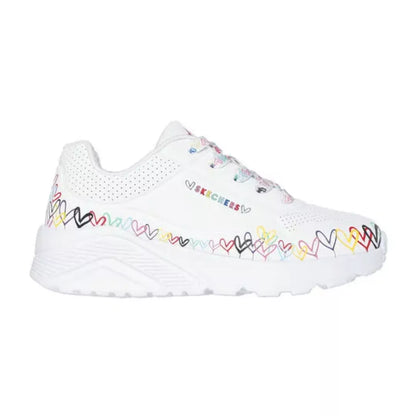 Zapatilla Niña Uno Lite Heart Daze White