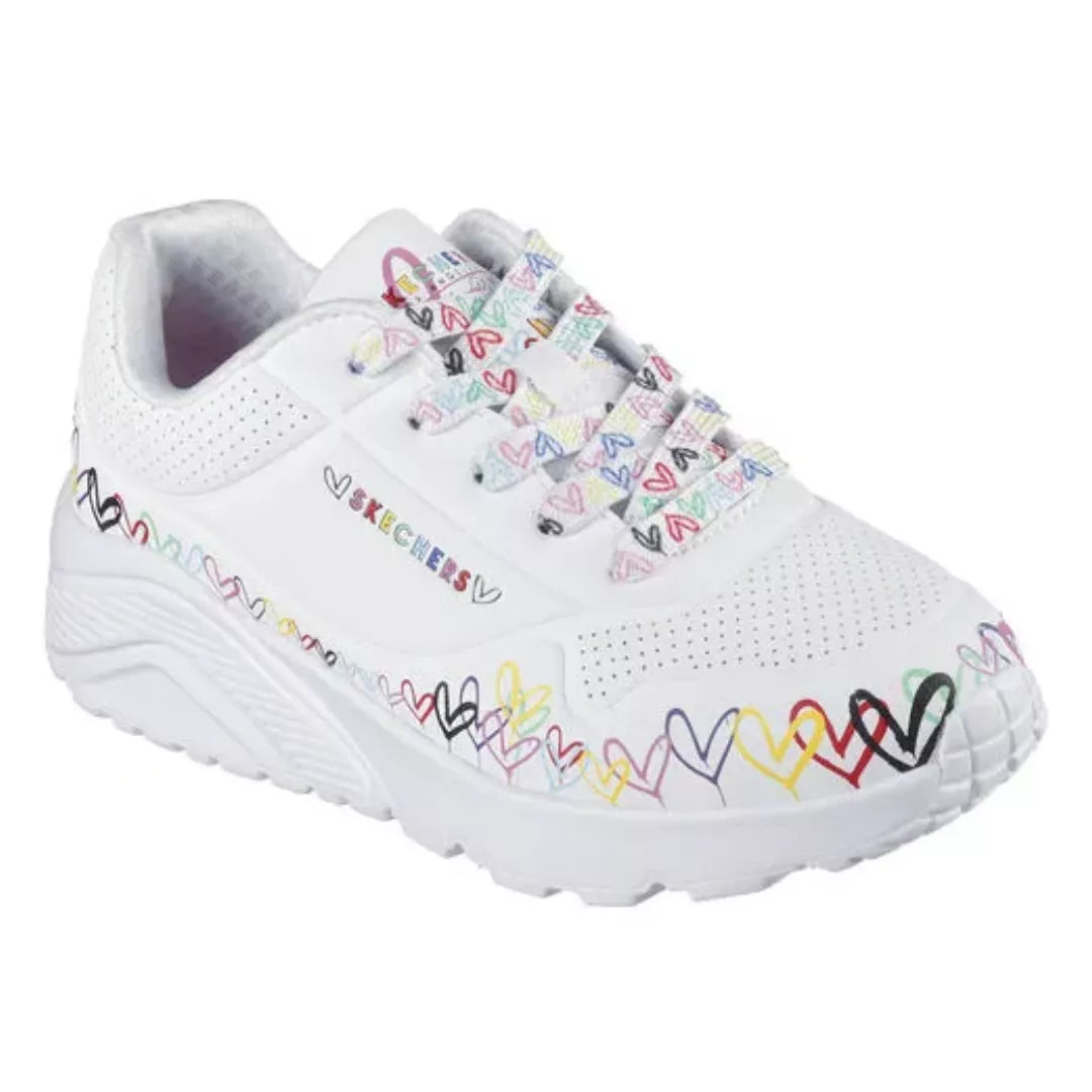 Zapatilla Niña Uno Lite Heart Daze White