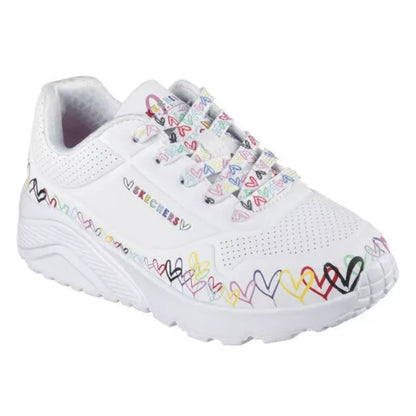 Zapatilla Niña Uno Lite Heart Daze White
