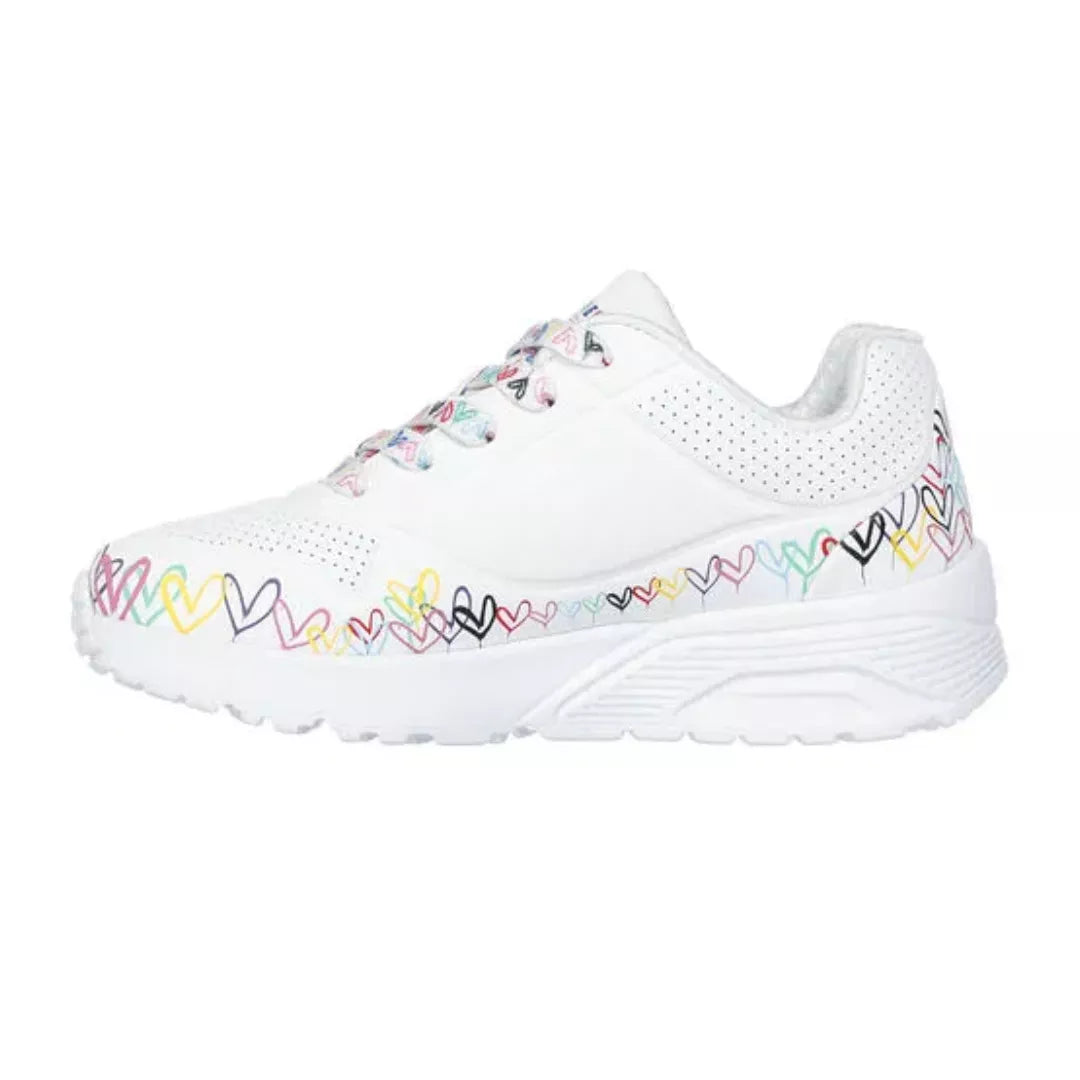 Zapatilla Niña Uno Lite Heart Daze White
