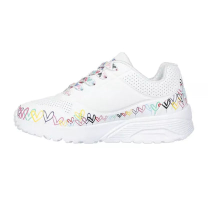 Zapatilla Niña Uno Lite Heart Daze White