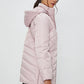 Parka Mujer Lisa Gorro Rosado