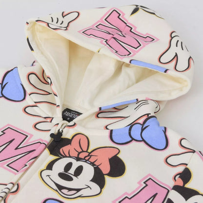 Polerón con Cierre Niña Full Print Iconos Minnie