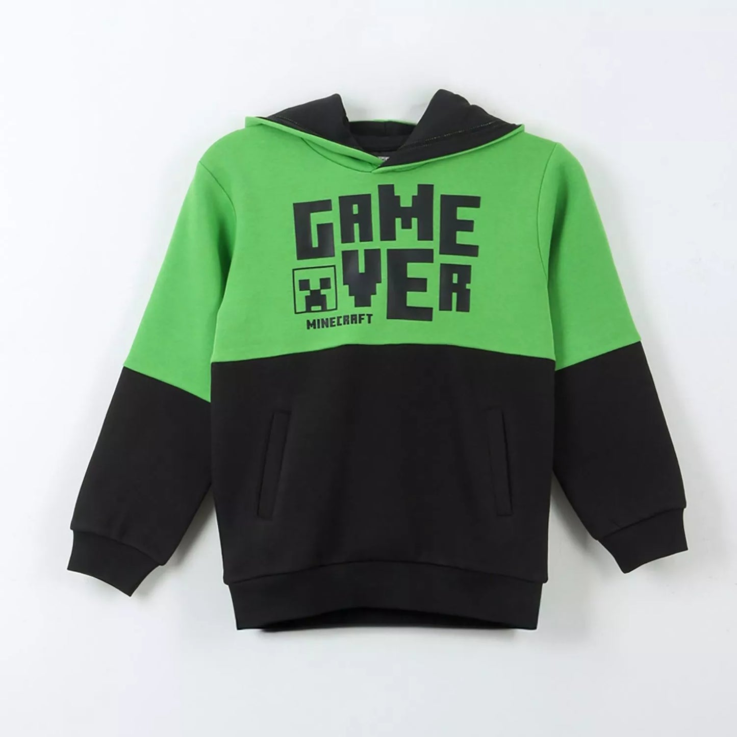 Polerón Niño Hoodie Game Over Verde
