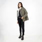 Chaqueta Mujer Long Look Chiporro Interno Verde