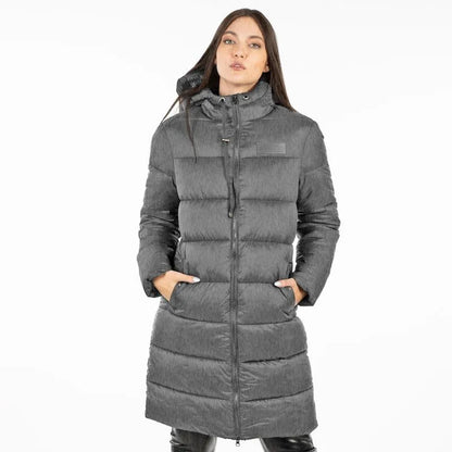 Parka Mujer Puffa Larga Gray Melange