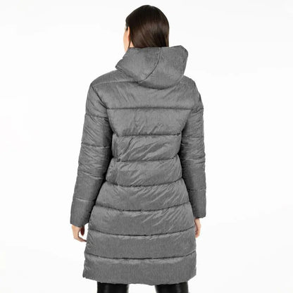 Parka Mujer Puffa Larga Gray Melange