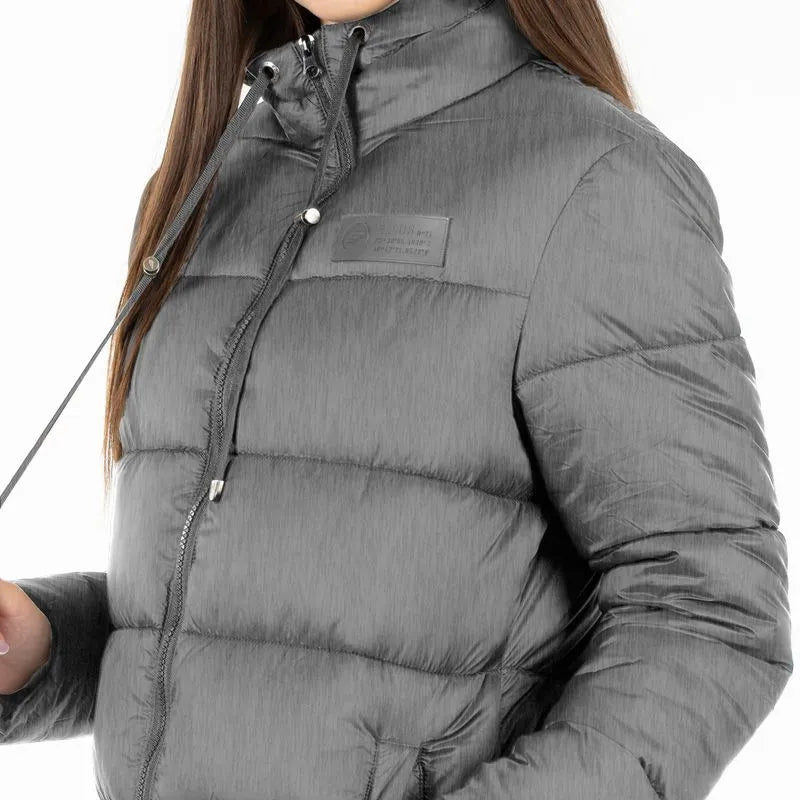 Parka Mujer Puffa Larga Gray Melange