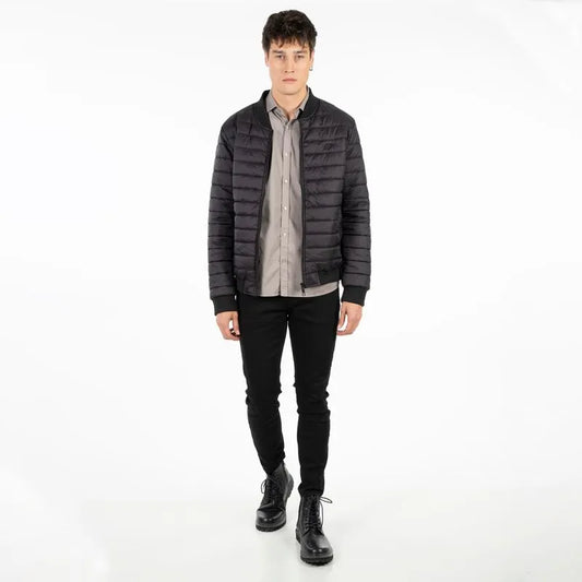 Parka Hombre Bomber Ny Negro