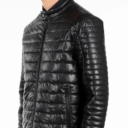 Parka Hombre  Pu Thin Quilt Negro