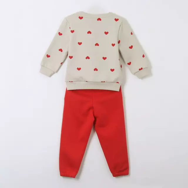 Buzo Niña Print Corazones Minnie