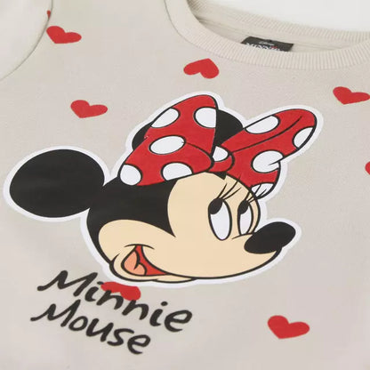 Buzo Niña Print Corazones Minnie