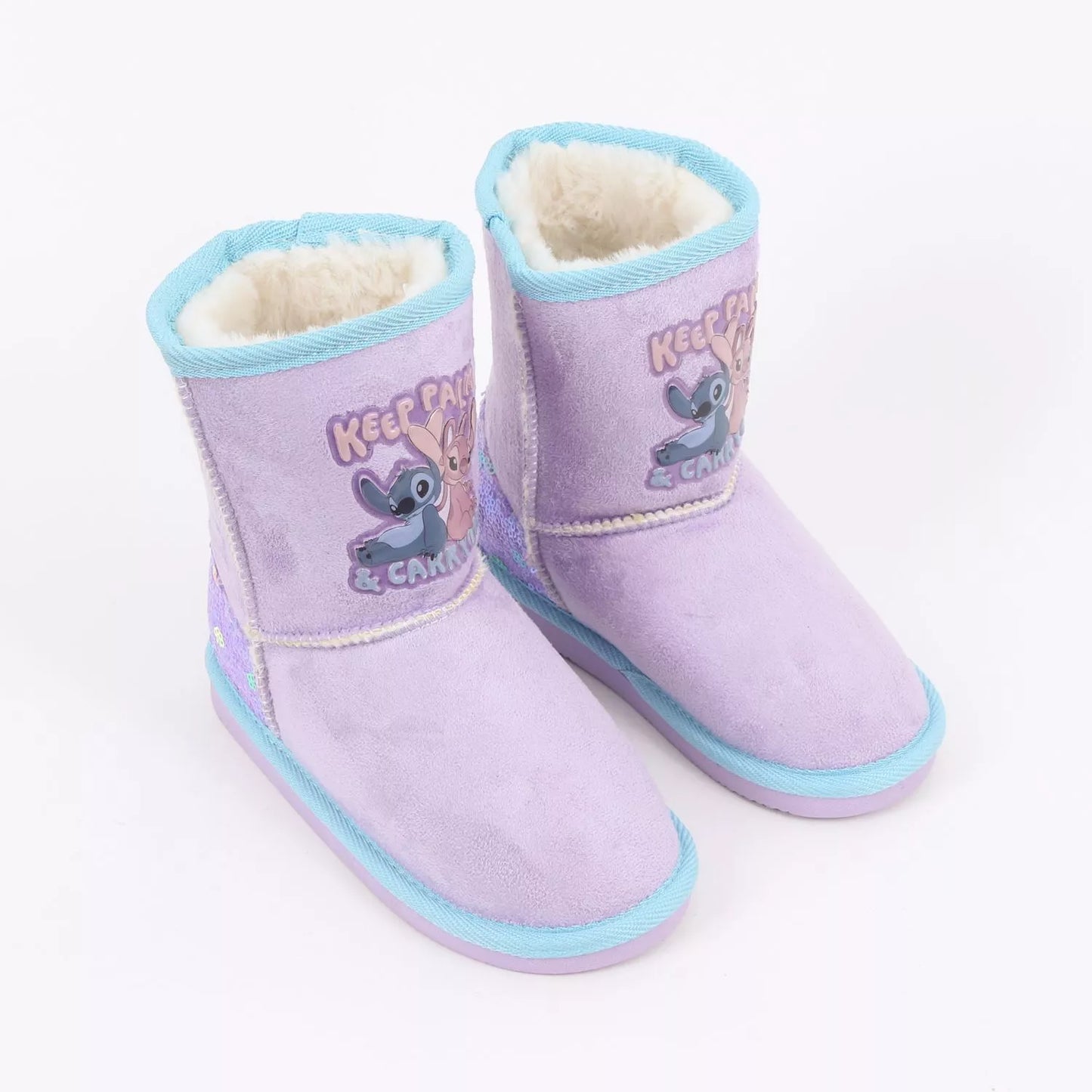 Bota Niña Chiporro Keep Palm Lilo & Stitch Morado