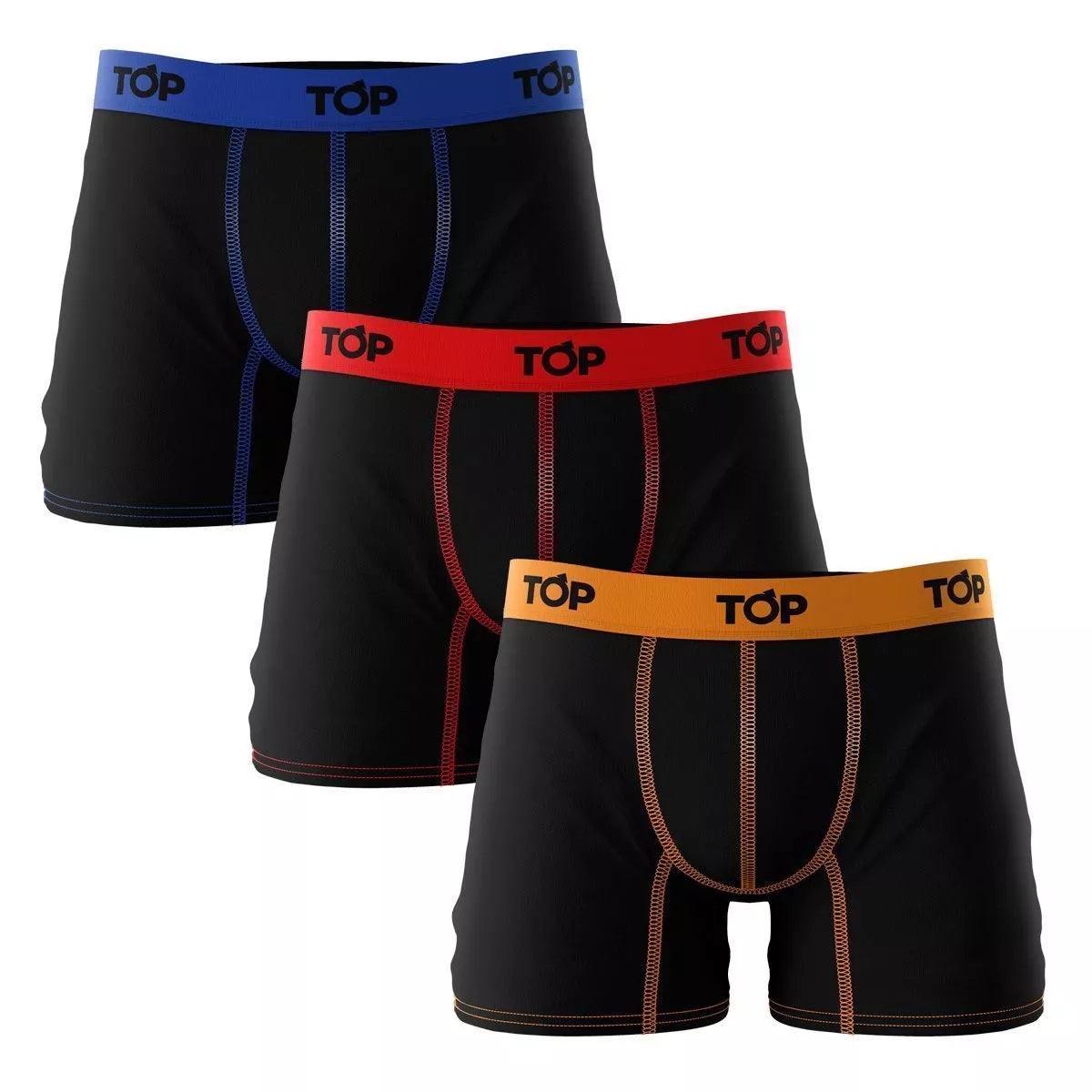 Tripack Bóxer Hombre Medio Algodón  C18