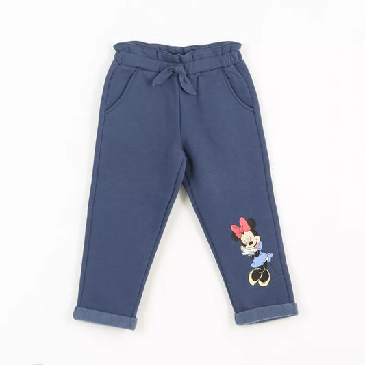 Pantalón de Buzo Niña Minnie Mouse Azul Marino