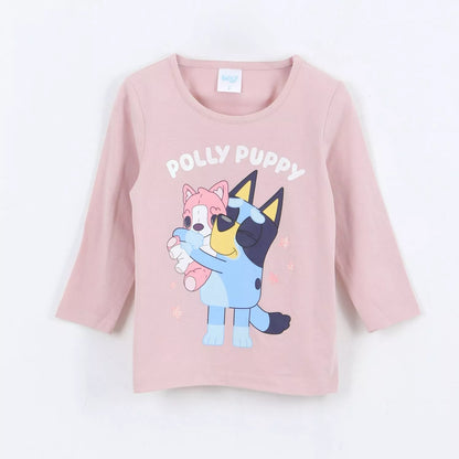 Polera Manga Larga Niña Polly Puppy Rosado