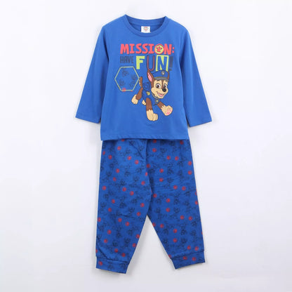 Pijama Manga Larga Niño Mission Fun Chase Azul