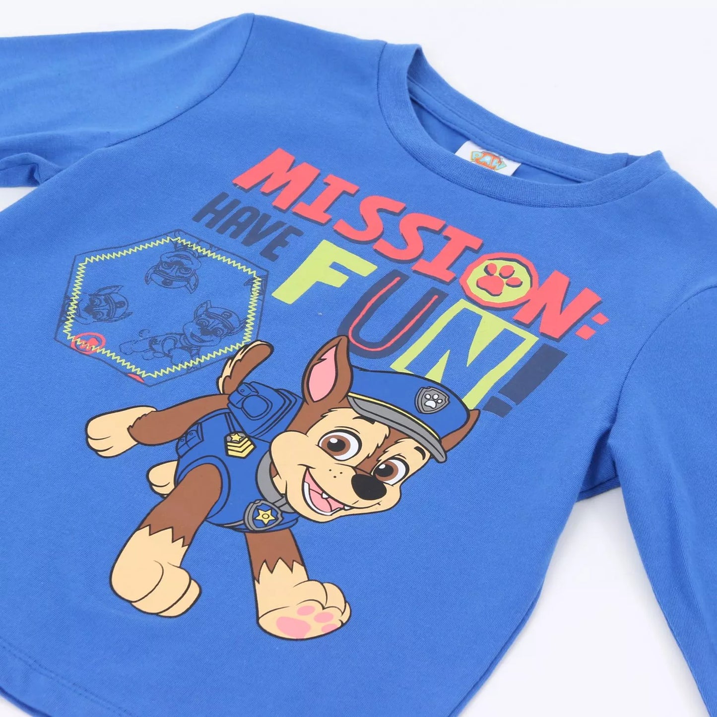 Pijama Manga Larga Niño Mission Fun Chase Azul